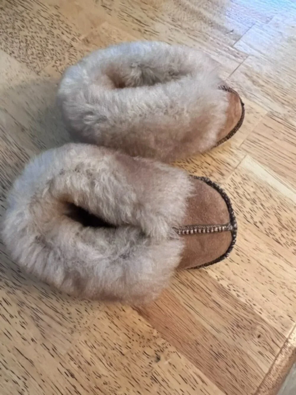 Handmade tan colored